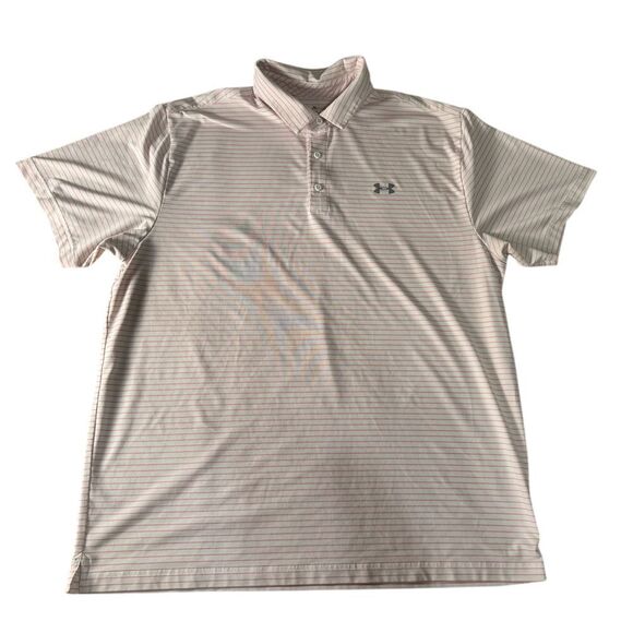 Under Armour Other - Under Armour Size 2XL Striped Golf Polo Shirt Loose‎ Fit Athletic